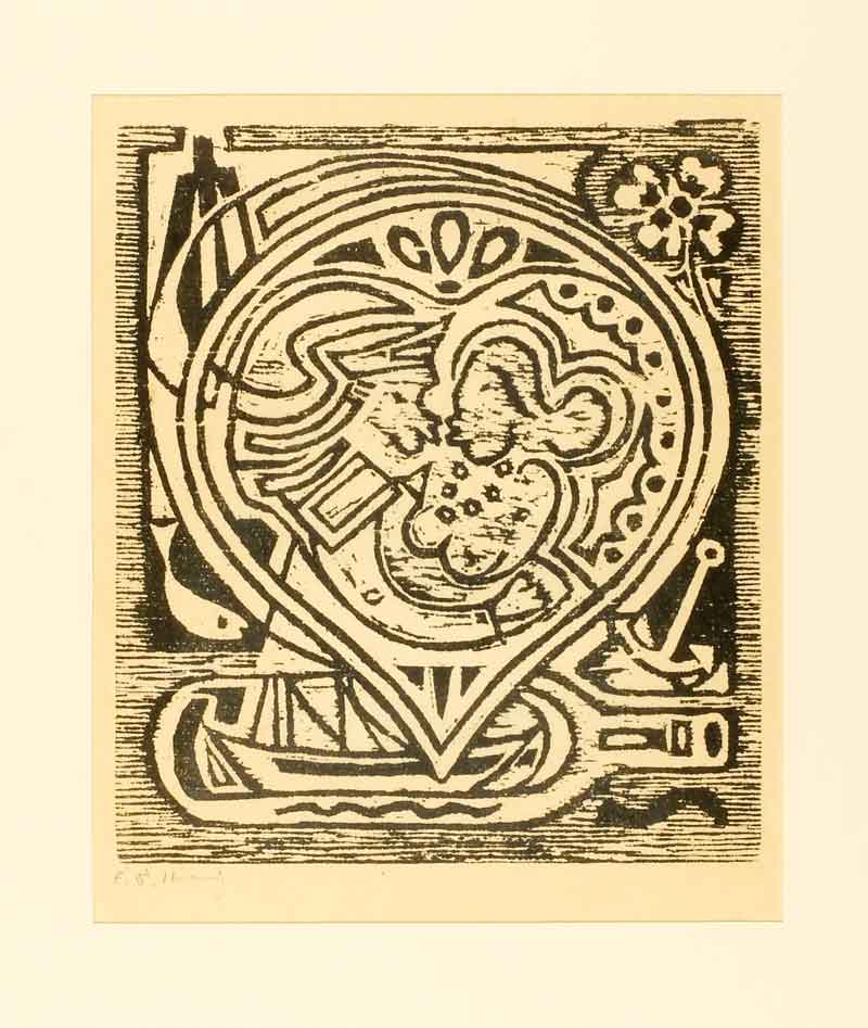 weiteres Bild: o.T., (Anker, Buddelschiff, Herz)