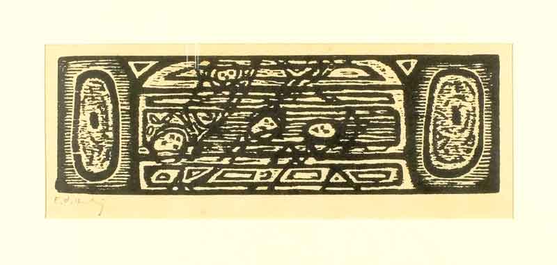 weiteres Bild: o.T., (Bogen mit seitlichen Amuletten)