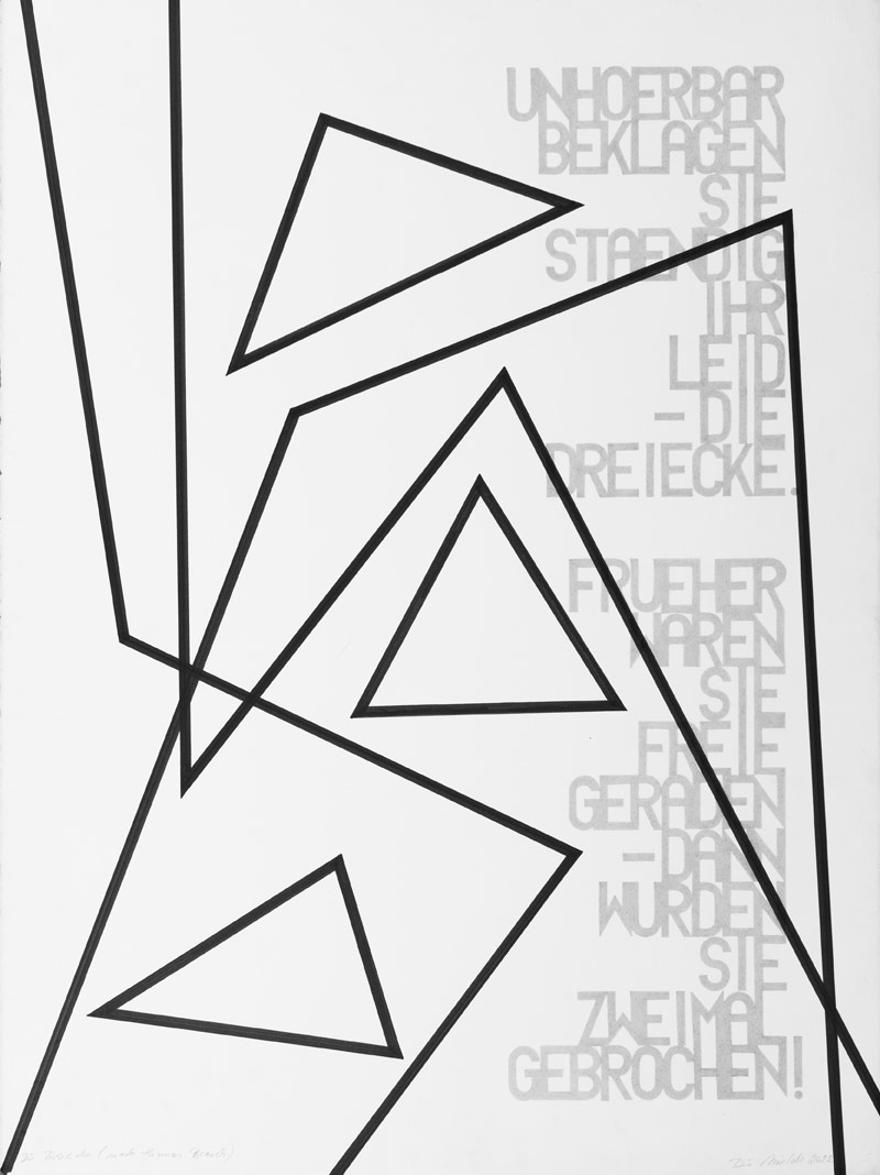 weiteres Bild: Die Dreiecke, (nach Thomas Brasch)