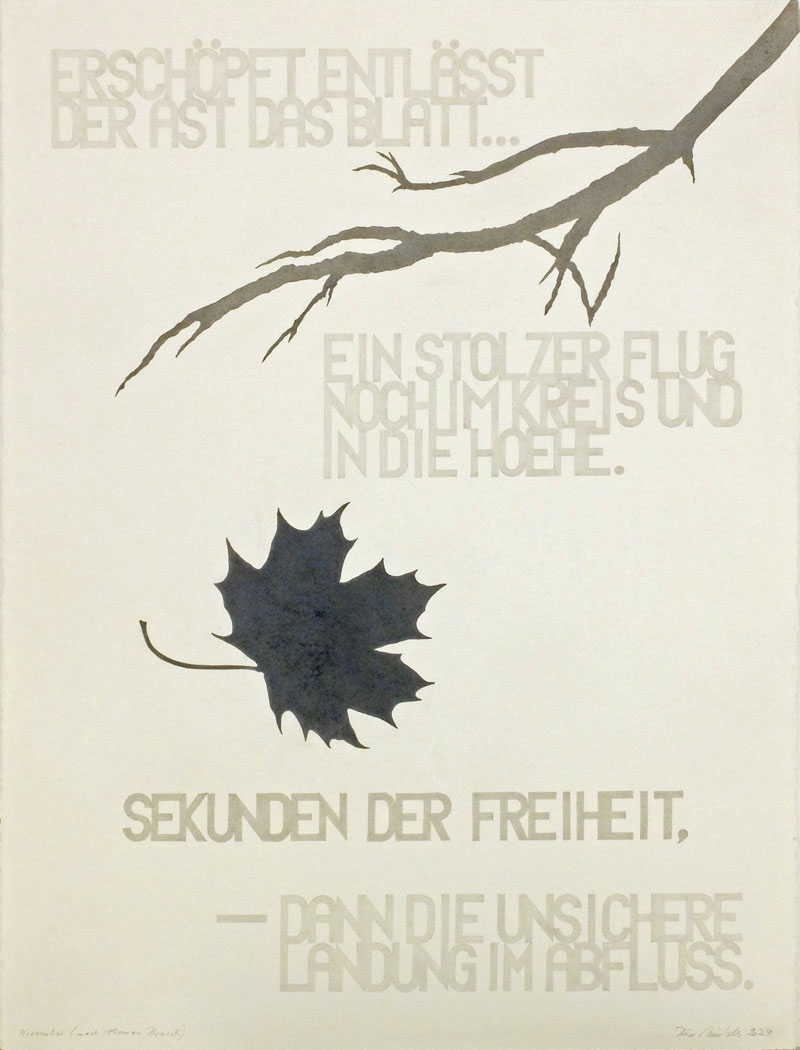 weiteres Bild: November, (nach Thomas Brasch)