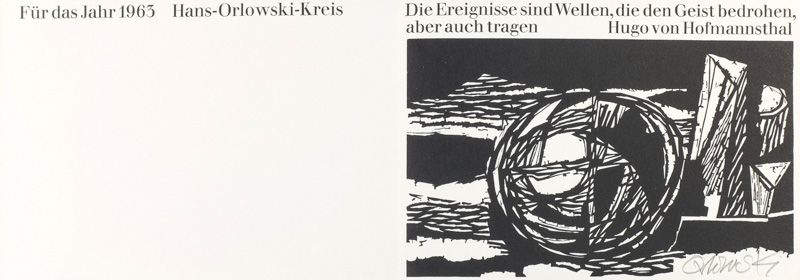 weiteres Bild: o. T., Für das Jahr 1963