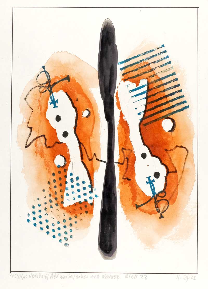 weiteres Bild: Projekt Versöhnung der Werte / Sehen und Weinen, Blatt 28